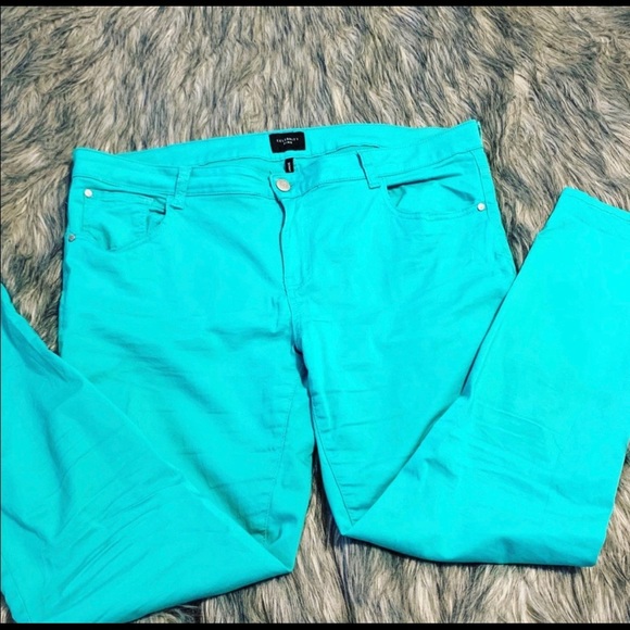 Celebrity Pink aqua ankle Pants size 20 - Picture 2 of 5